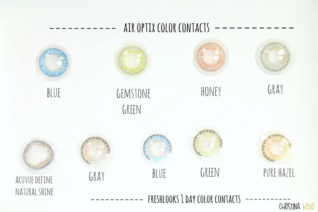 colored contacts Air optix Freshlook