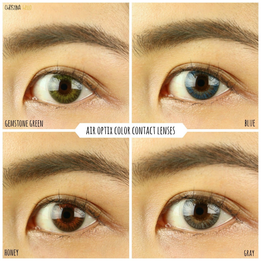 air optix colors green on brown eyes