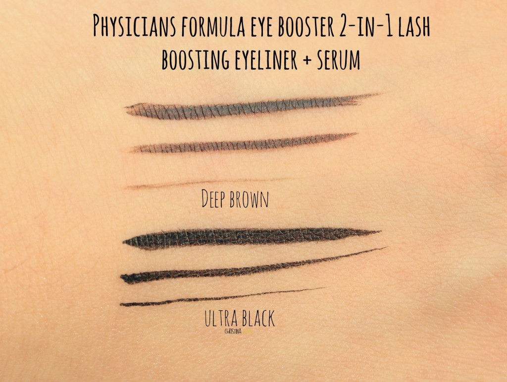 Physicians formula eye booster swatches