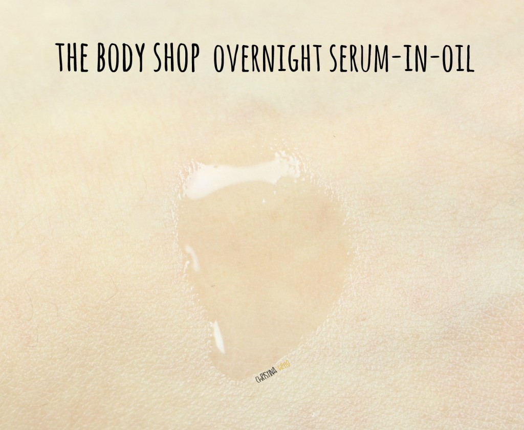 The body shop overnight serum in oil