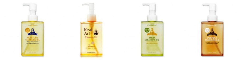 cleansing oil collage