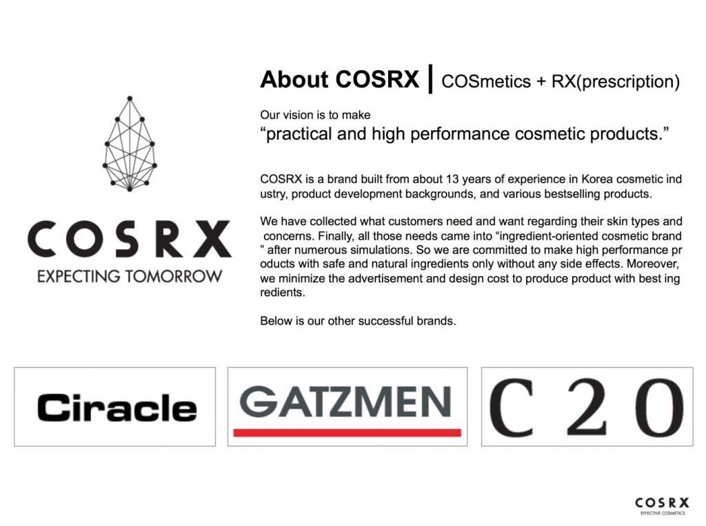 cosrx brand