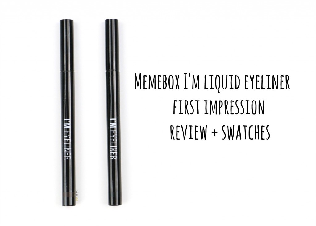 Memebox I'm liquid eyeliner review 