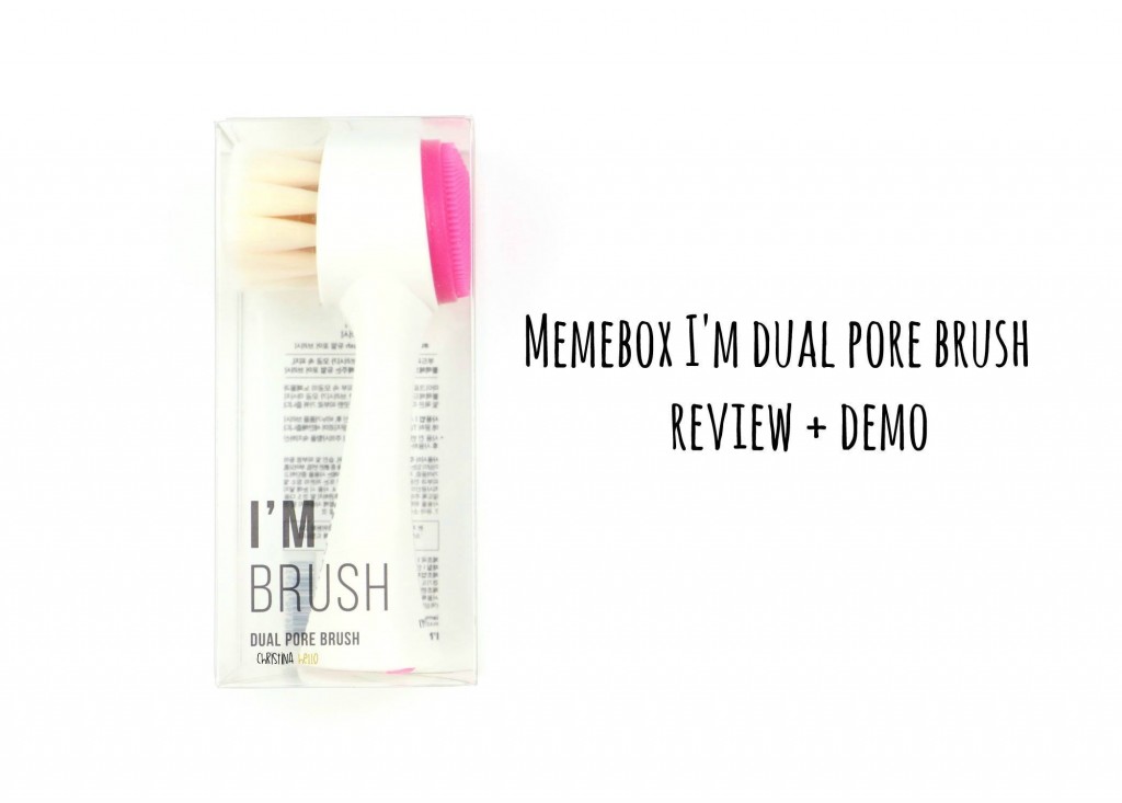 Memebox I'm dual pore brush review