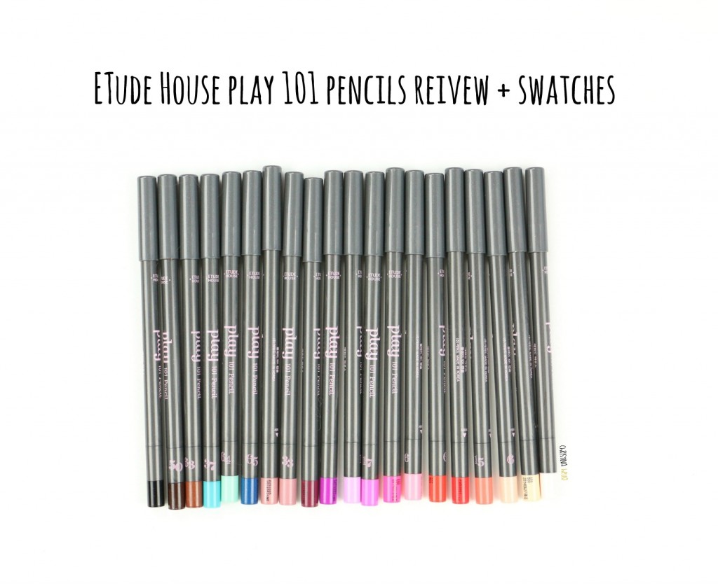 Etude House play 101 pencils review and swatches