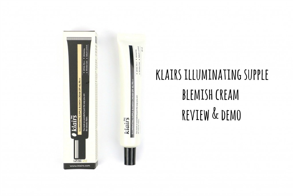 Klairs illuminating supple blemish cream review