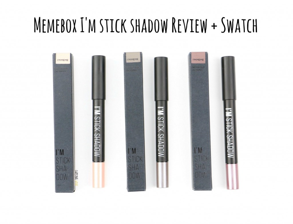 Memebox I'm stick shadow review and swatch