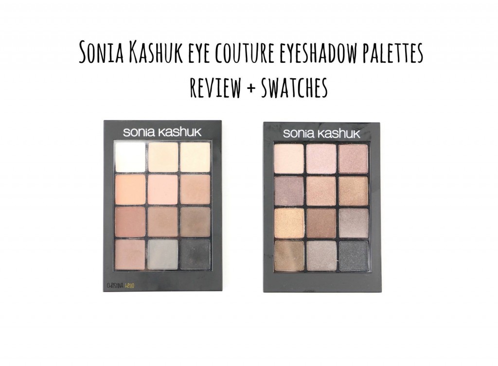 Sonia Kashuk eye couture eyeshadow palettes review