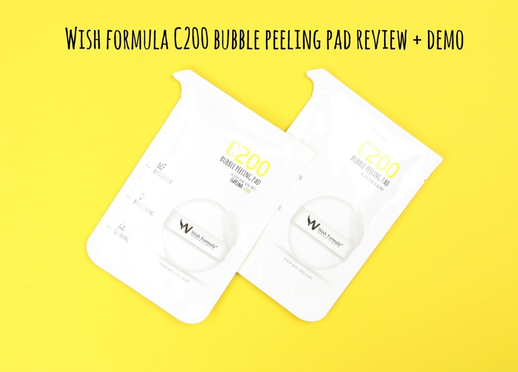 Wishformula C200 bubble peeling pad review