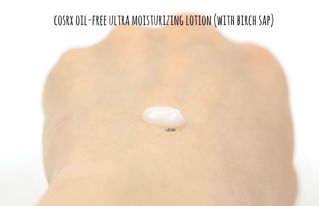 Cosrx oil free ultra moisturizing lotion birch sap