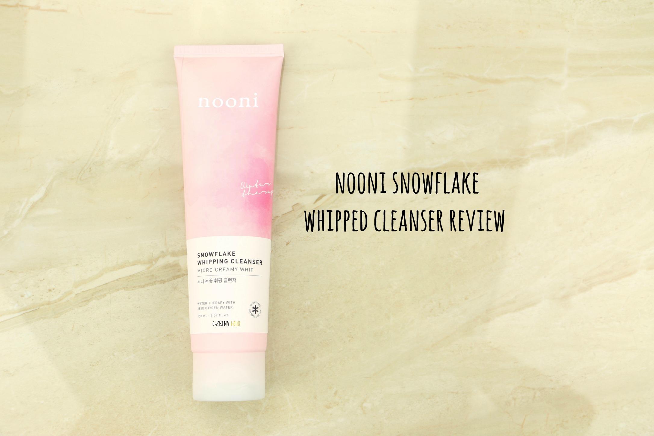 Nooni snowflake whipped cleanser review