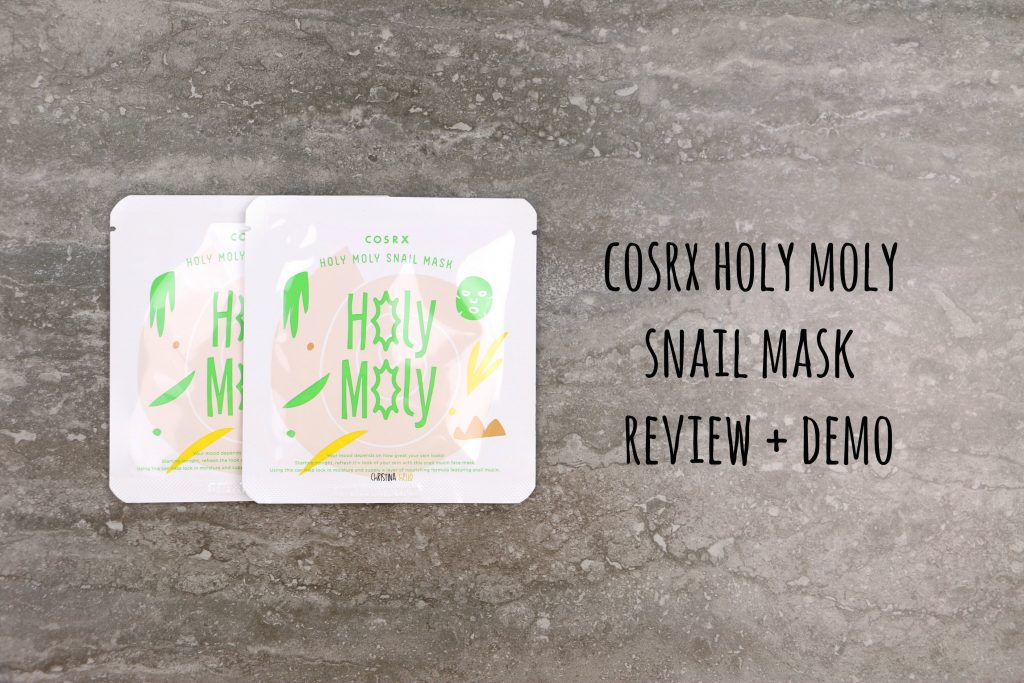 Cosrx holy moly snail mask review snail mucin