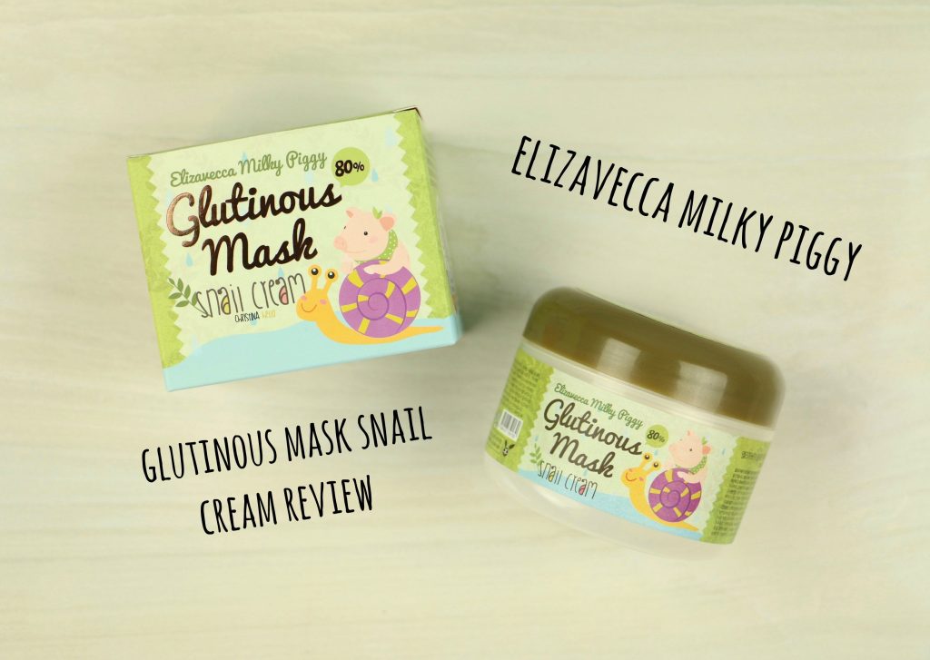 Elizavecca glutinous mask snail cream review