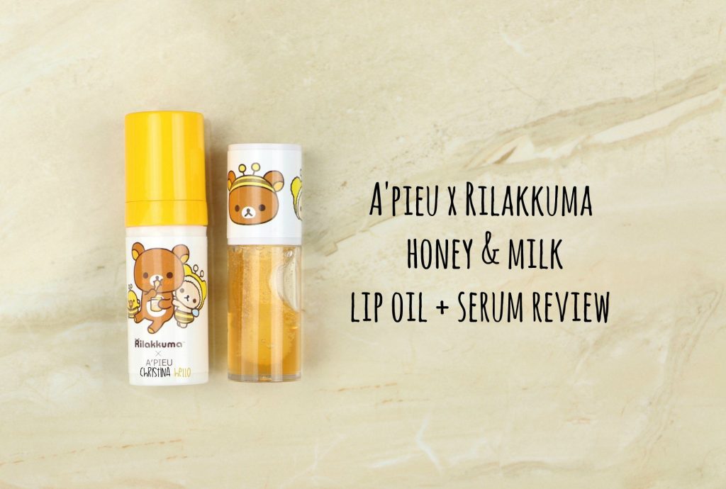 a'pieu honey and milk lip oil and serum review