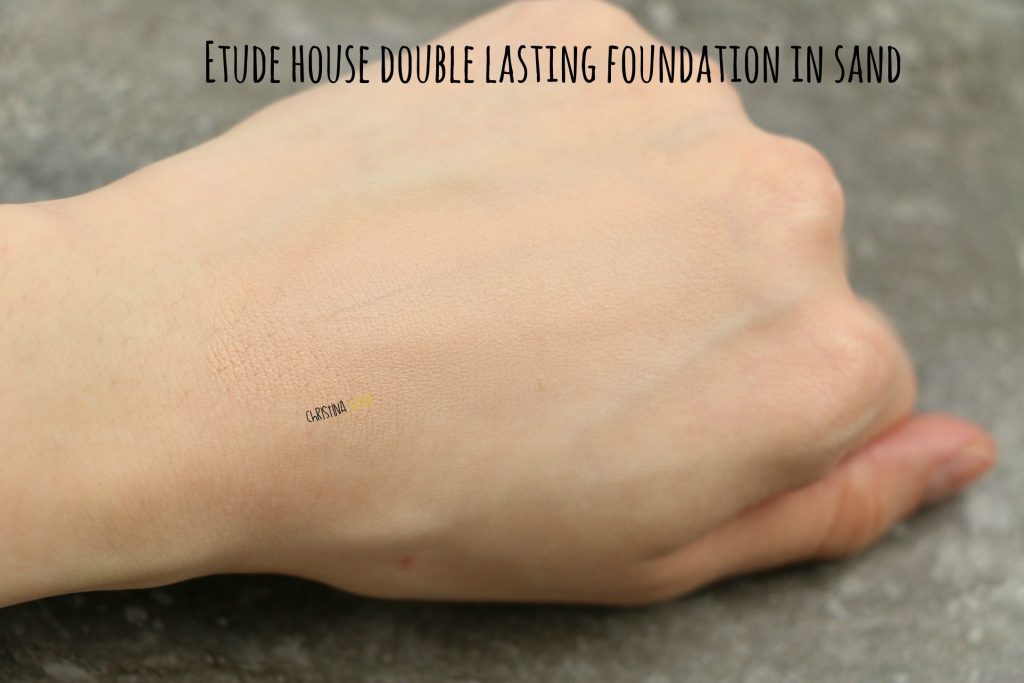 etude house double lasting foundation in sand review