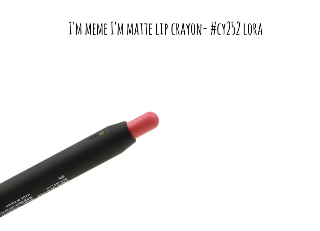 I'm meme i'm matte lip crayon in lora