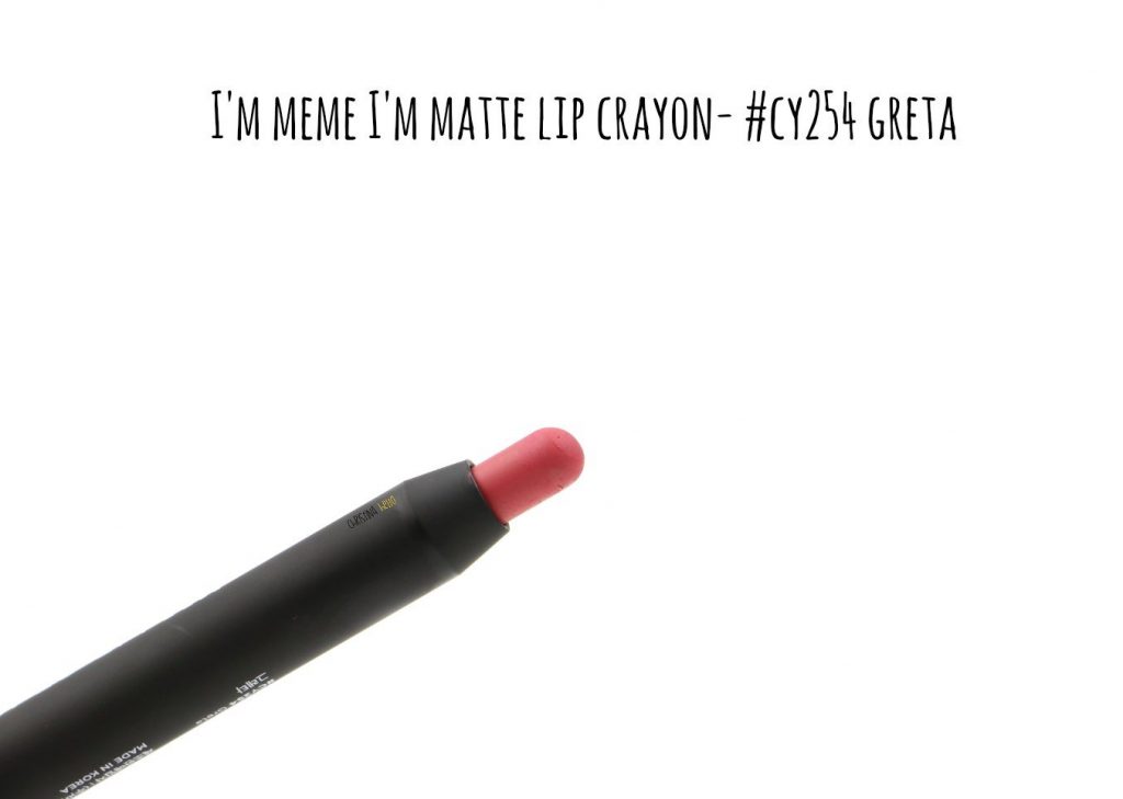 I'm meme i'm matte lip crayon in Greta