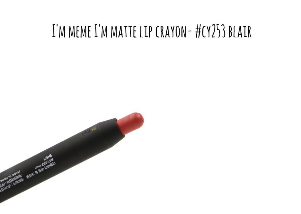 I'm meme I'm matte lip crayon in Blair