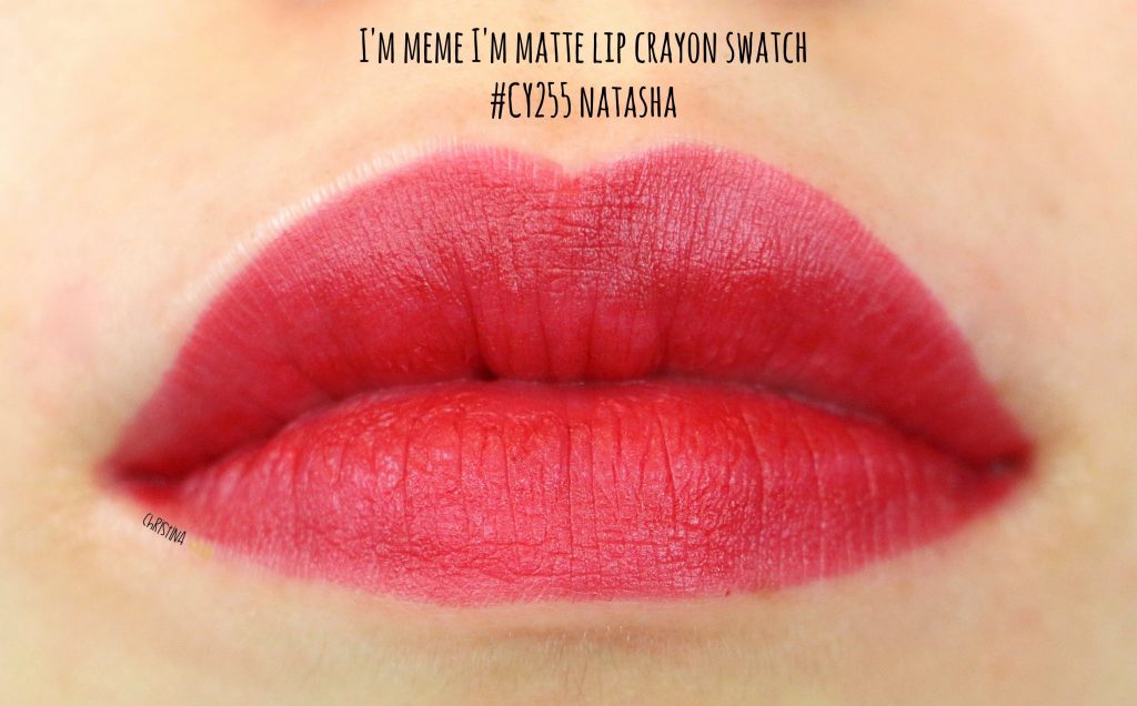 I'm meme i'm matte lip crayon in Natasha