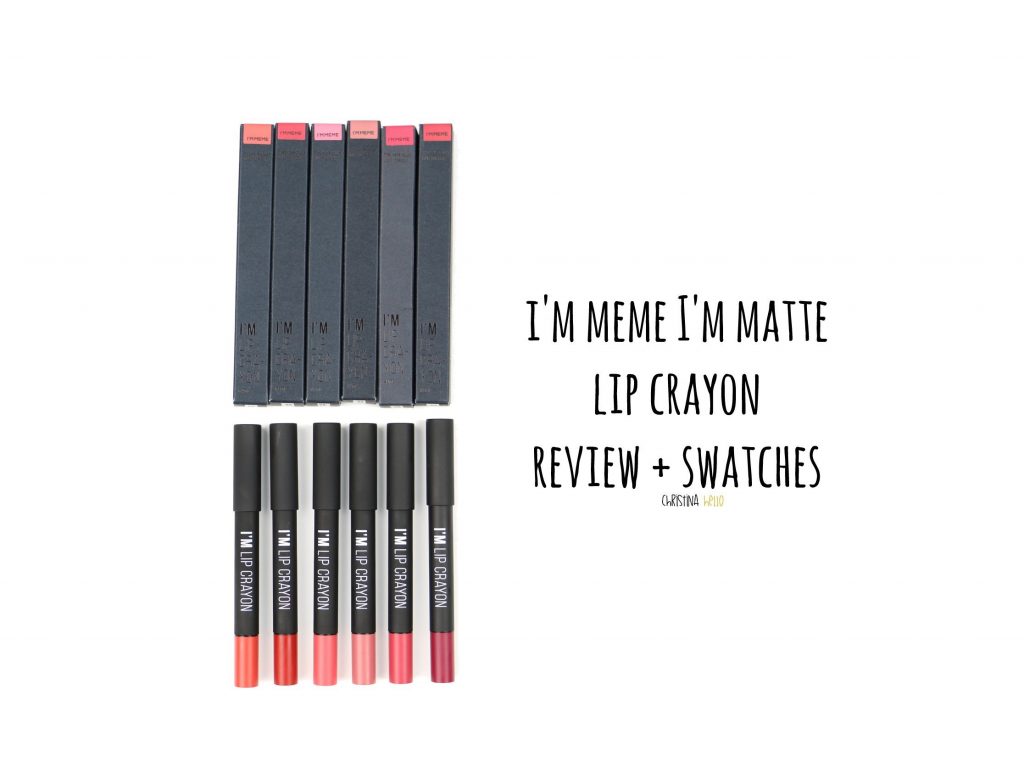 I'm meme I'm matte lip crayon review