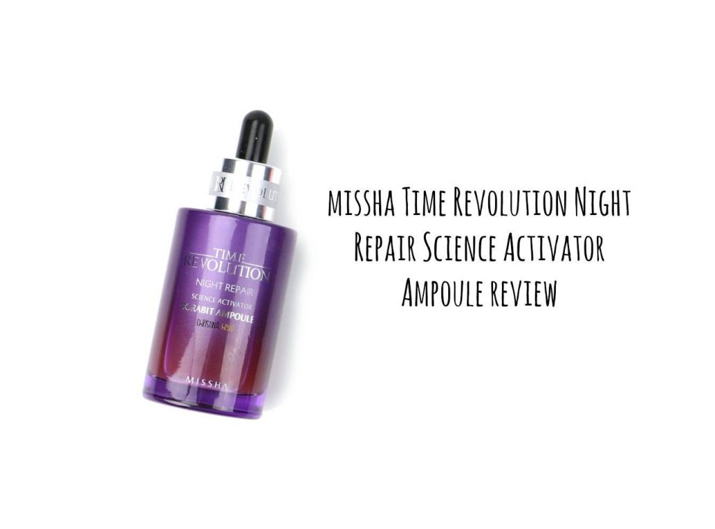 Missha time revolution essence review