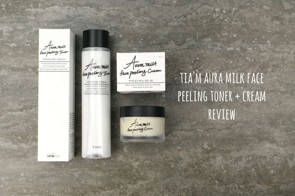 Tia'm aura milk face peeling toner and cream review