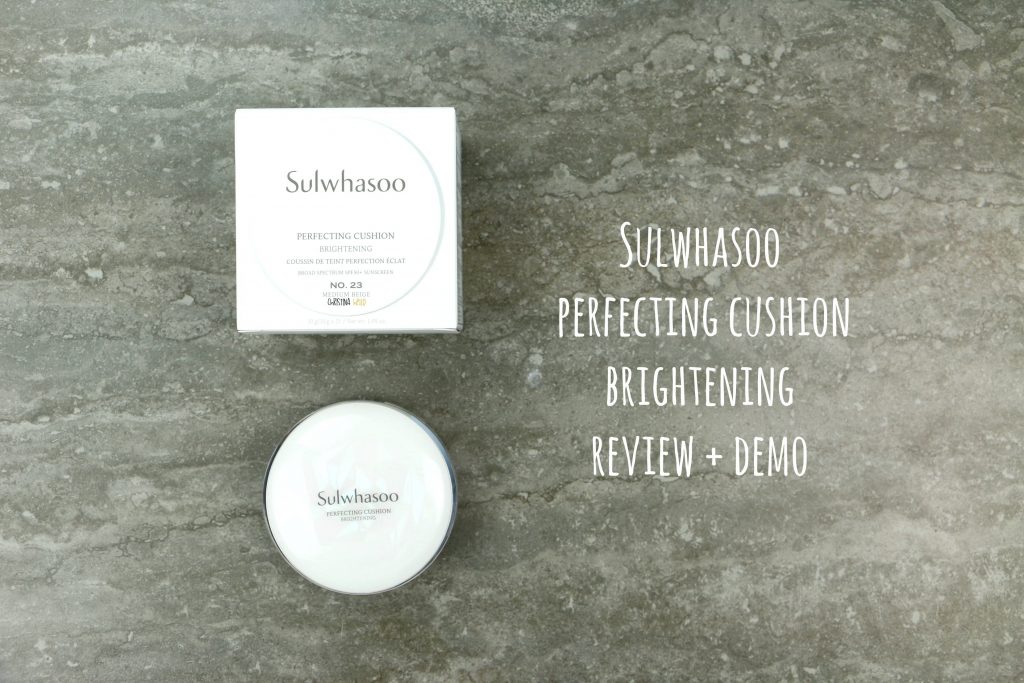 Sulwhasoo perfecting cushion brightening review