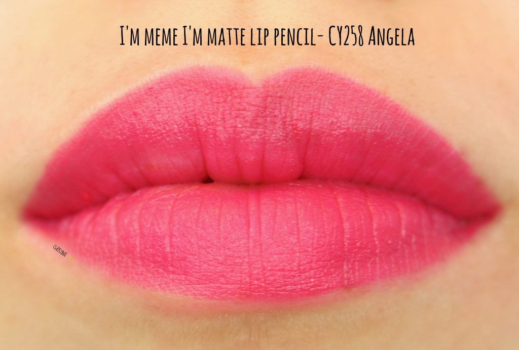 I'm meme I'm matte lip crayon in Angela