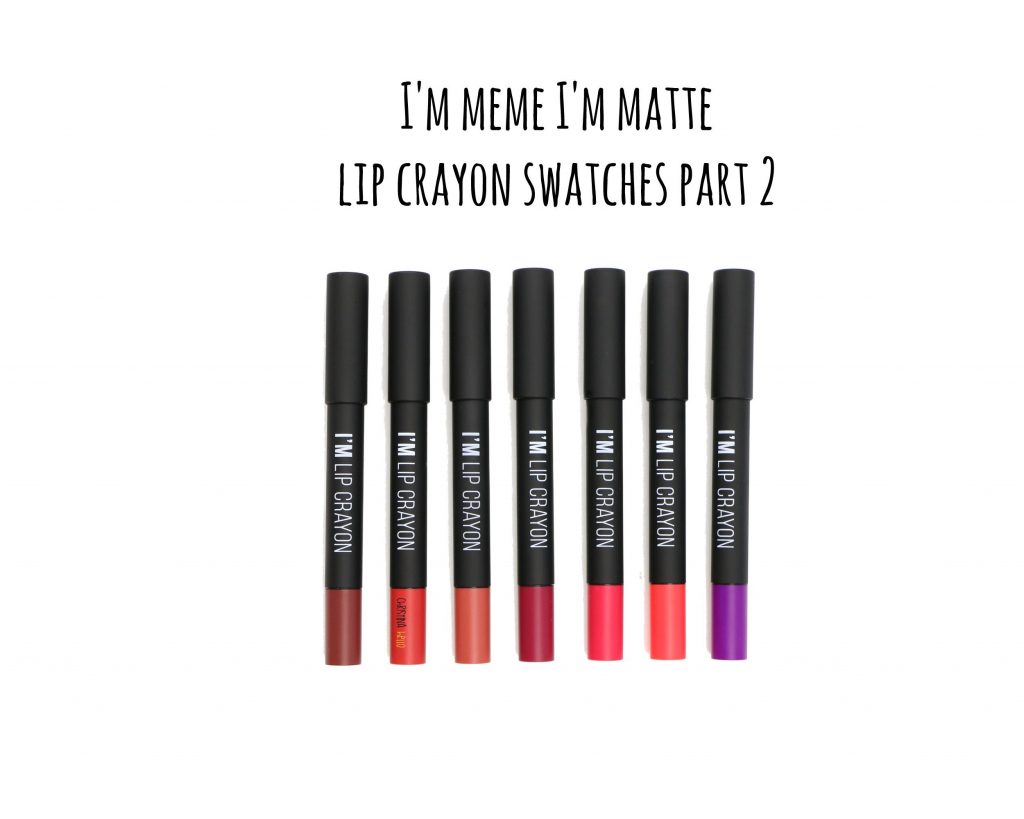 I'm meme I'm matte lip crayon