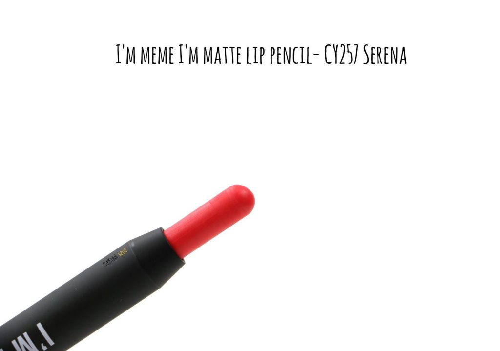 I'm meme I'm matte lip crayon in Serena