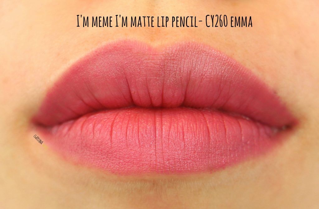 I'm meme I'm matte lip crayon in Emma