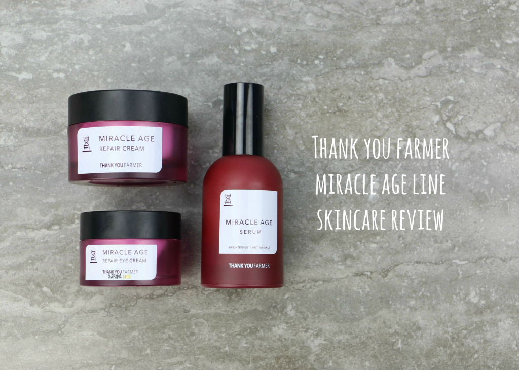 Thank you farmer miracle age line skincare review