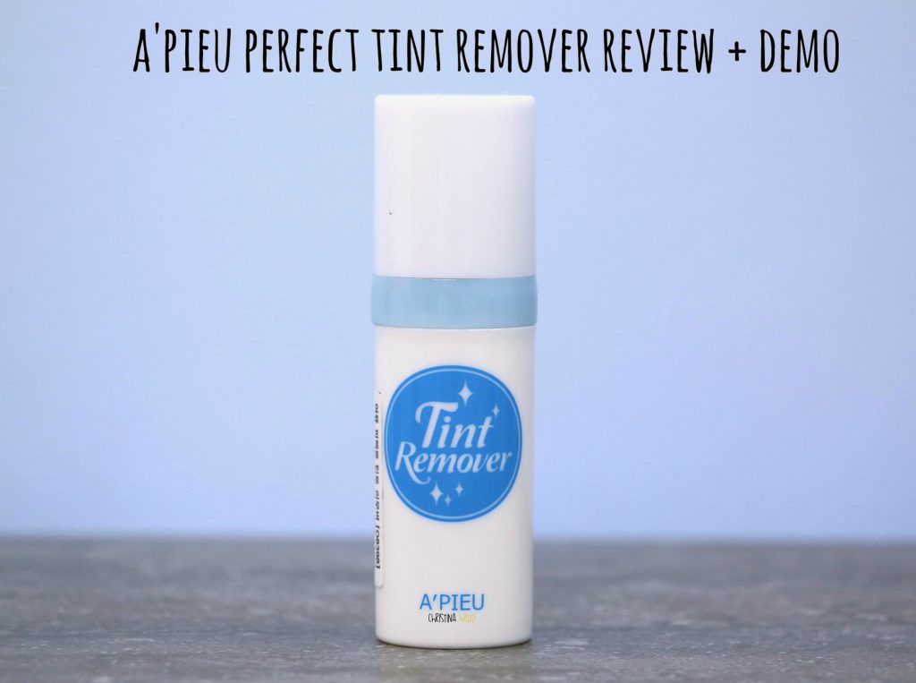A'pieu perfect tint remover review