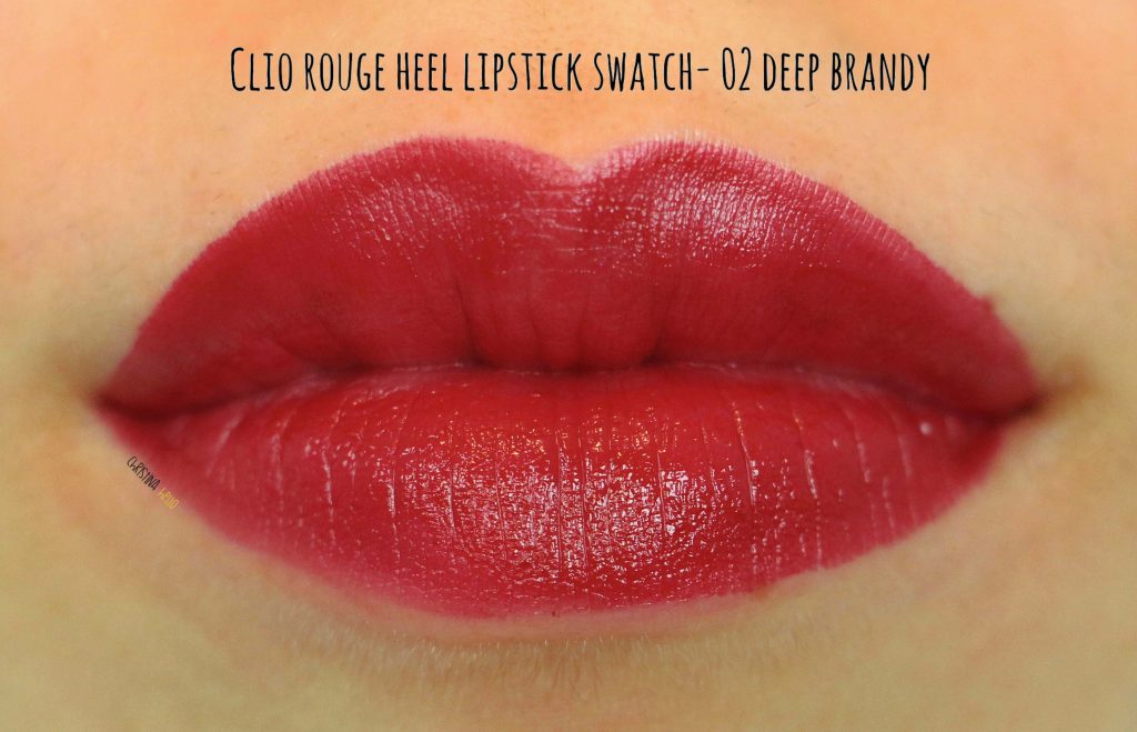Clio rouge heel 02 deep brandy