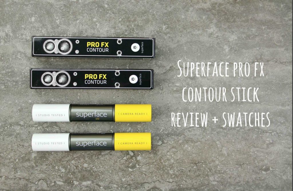 Superface pro fx contour stick review and swatches