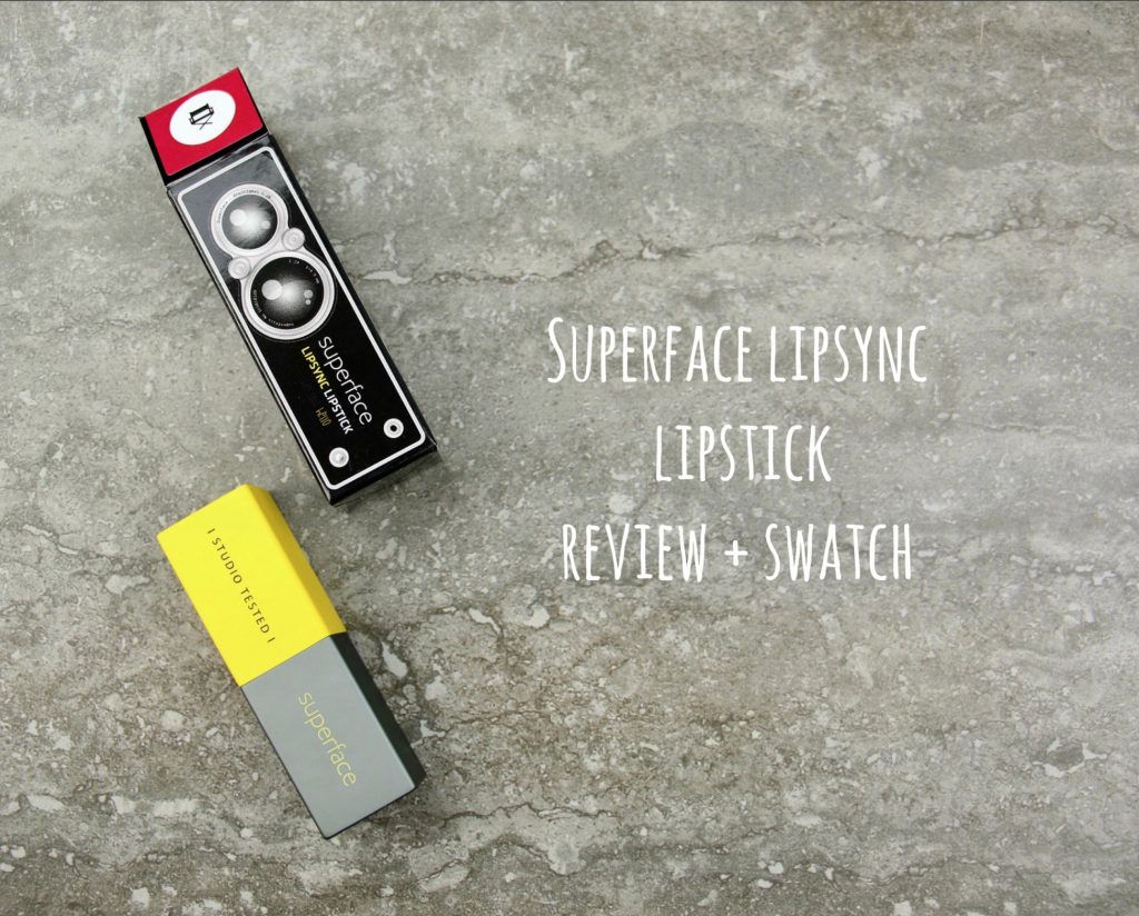 Superface lipsync lipstick review and swatches