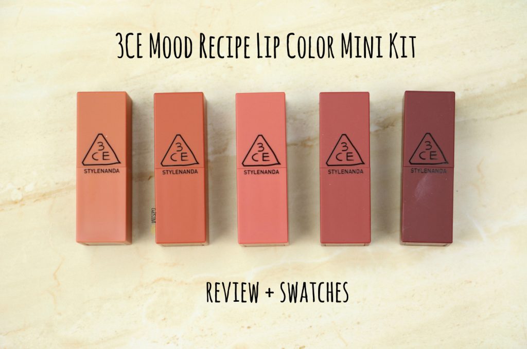 3CE mood recipe lipstick review