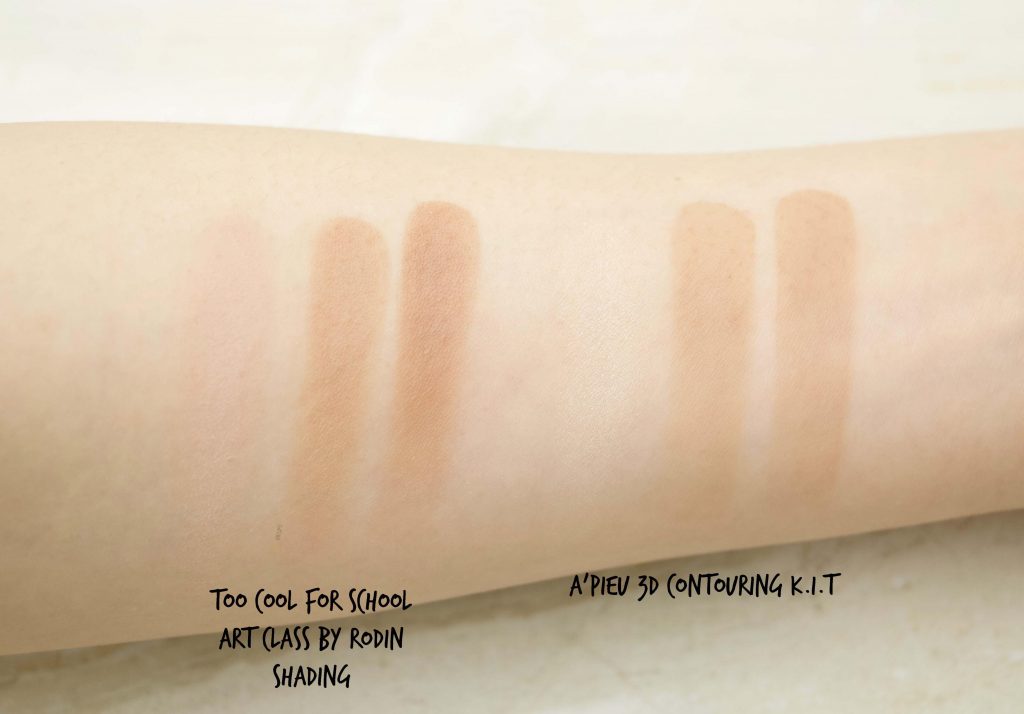 Too cool for school contour swatches