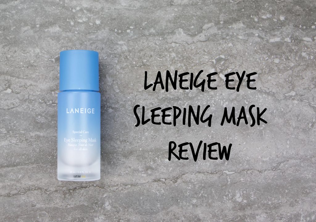 Laneige eye sleeping mask review