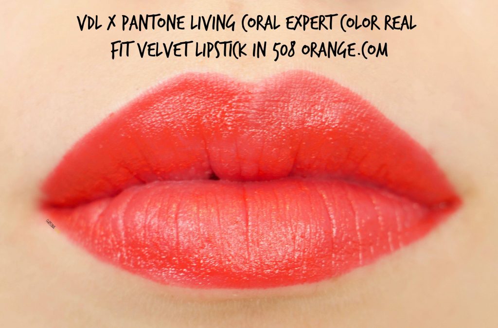 VDL real fit velvet lipstick 508 orange.com