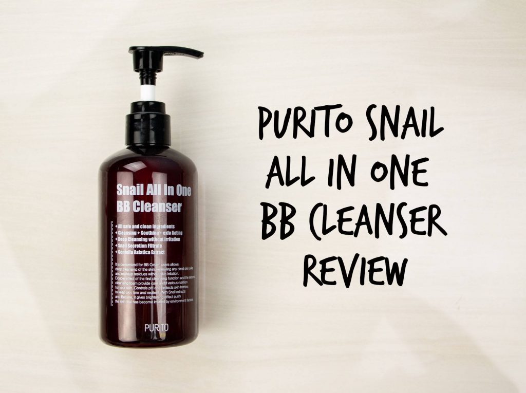 Purito snail all in one BB cleanser review