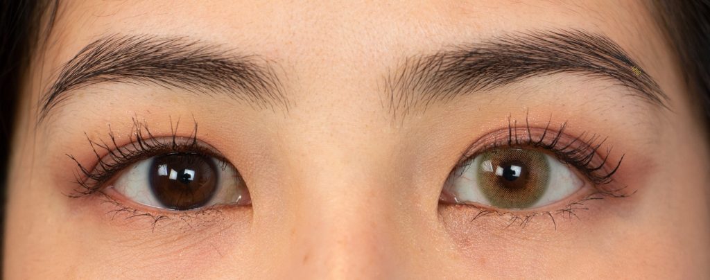 green color contacts for dark eyes