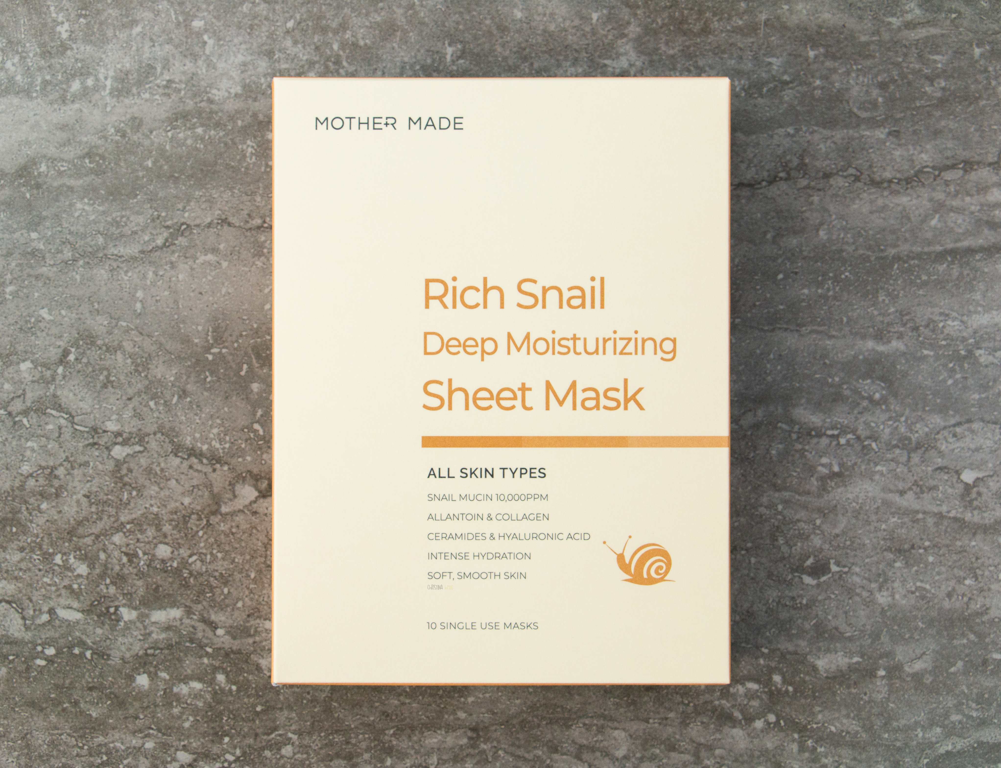 snail mucus and skincare korean face mask