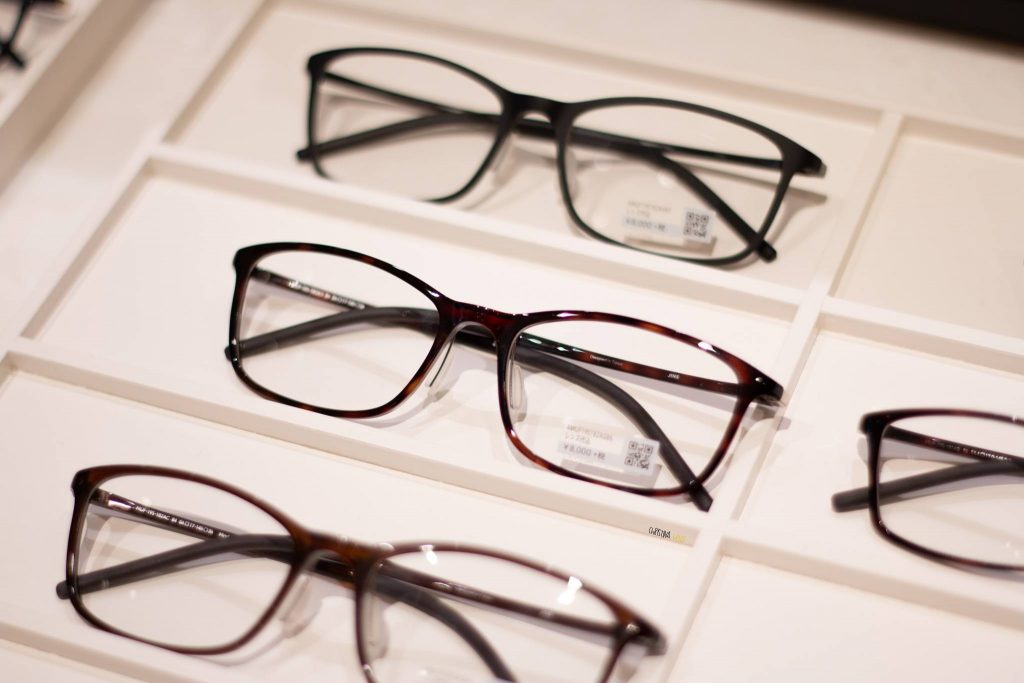 Eye glasses shop in Japan