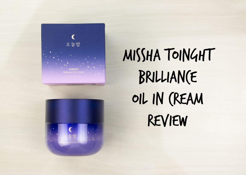 Missha tonight brilliance oil in cream review