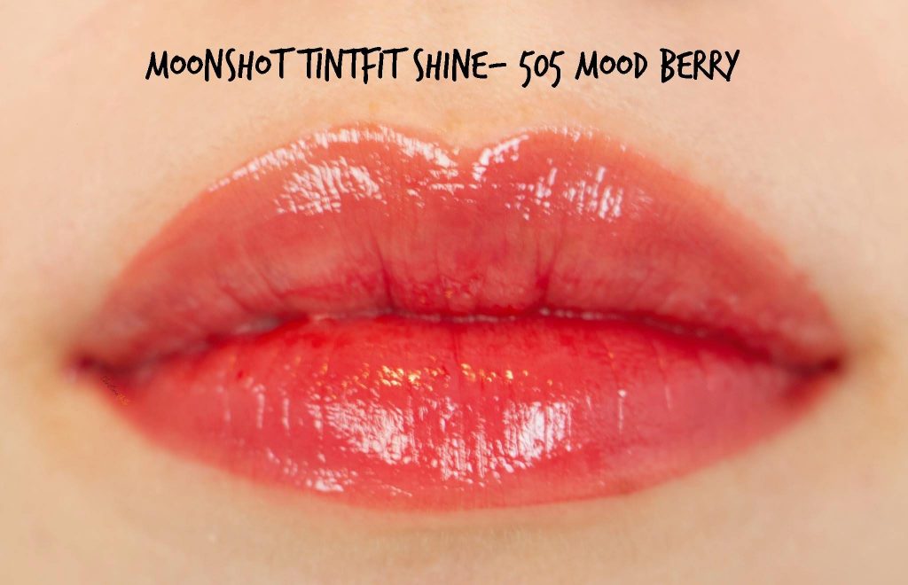Moonshot tintfit shine 505 mood berry swatches review