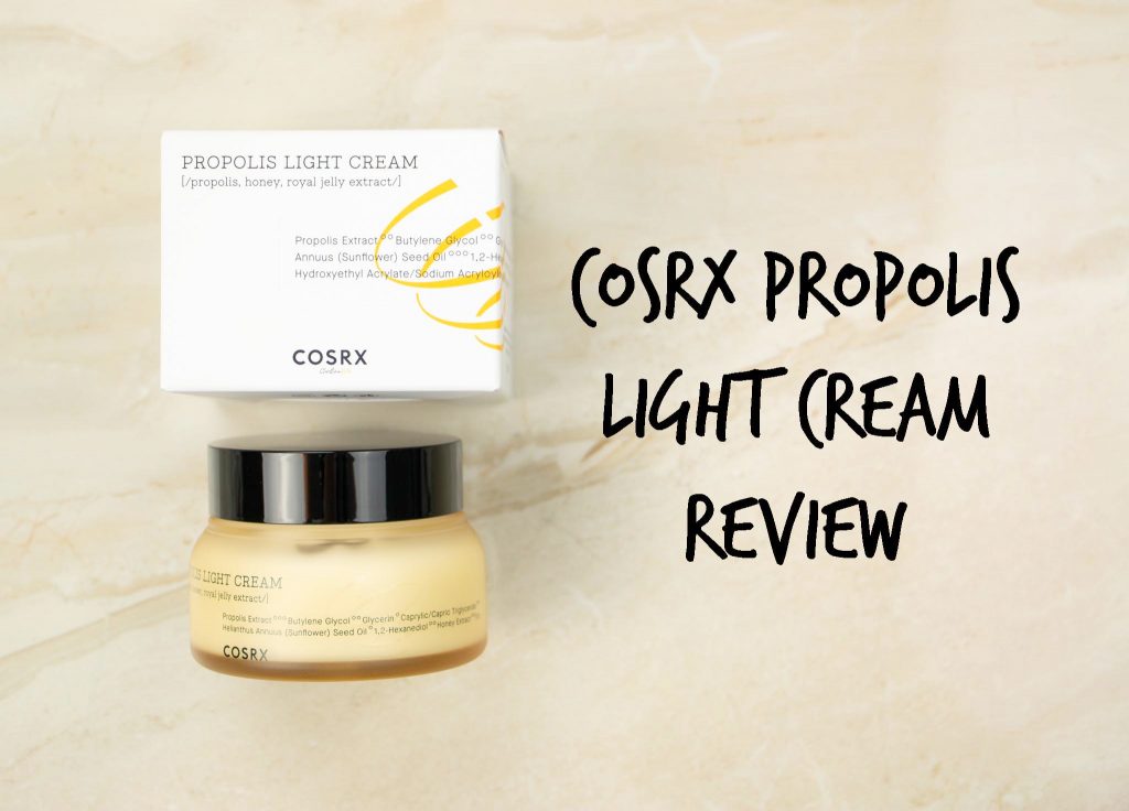 Cosrx propolis light cream review