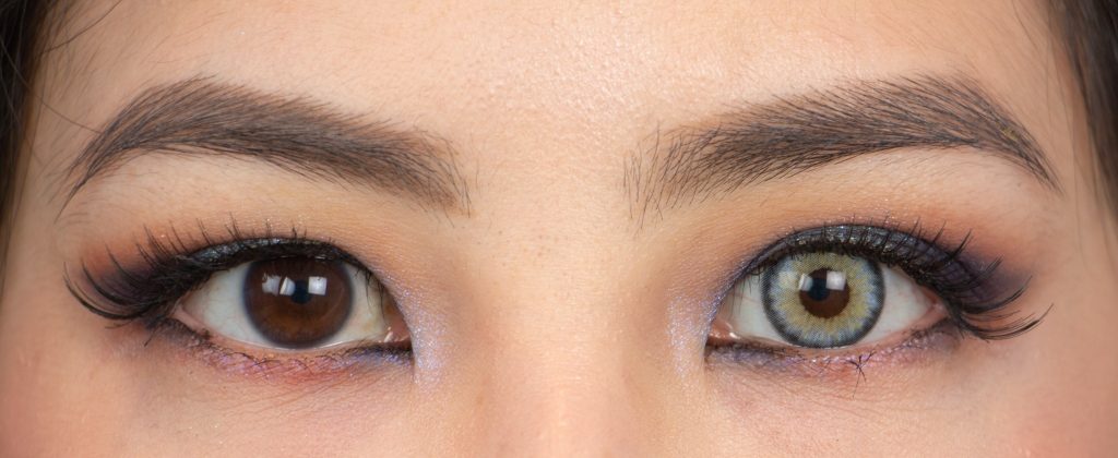 Olens vampire sliver try on review best sliver color contacts