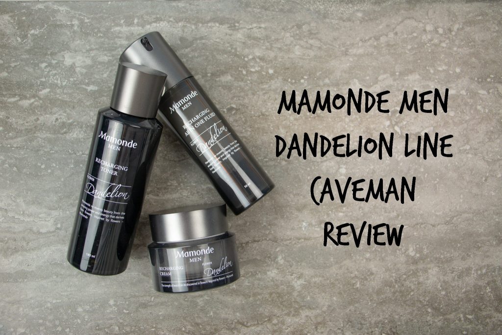 Mamonde men dandelion line caveman review men skincare products