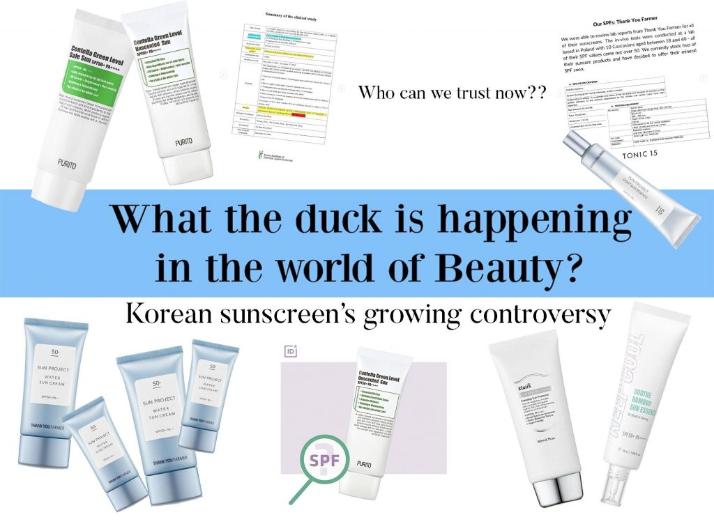 Purito sunscreen Dear klairs korean sunscreen growing controversy